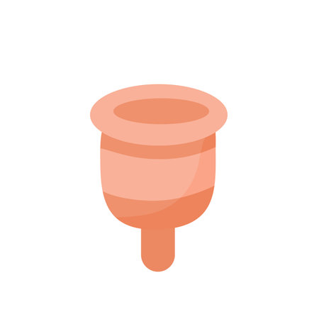 menstrual cup. Feminine hygiene. Vector cartoon illustrationのイラスト素材