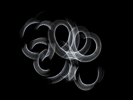 abstract , obtained with a freezelight photographic style 
