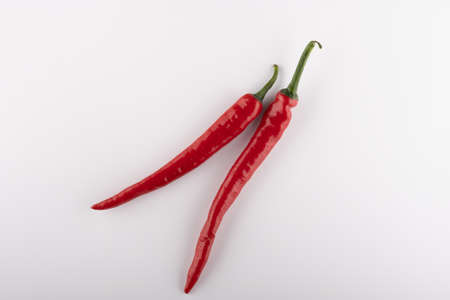 chili pepper isolated on a white background close upの写真素材