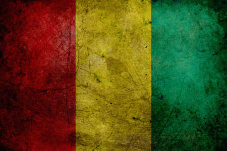 The flag of Guinea was adopted on November 10, 1958.The colors of the flag were adapted from those of the Rassemblement Democratique Africain, the dominant movement at the time of independence. The colors were in turn derived from those of Ghana, which haの写真素材