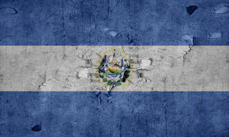 The flag of El Salvador was inspired by the flag of the Federal Republic of Central America, and by the flag of Argentina, the country that sent one of the first fleets to help consummate the independence of Central American republics from Spain.の写真素材