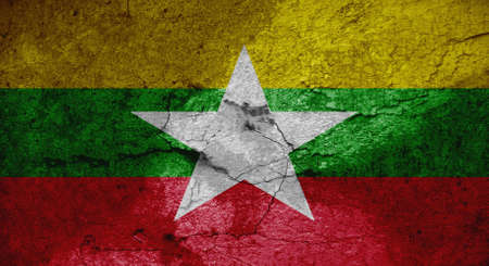 Burma, officially the Republic of the Union of Myanmar, adopted a new state flag on 21 October 2010 to replace the former flag in use since 1974.の写真素材