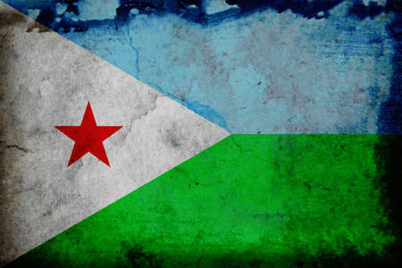 The flag of Djibouti was adopted on 27 June 1977, following the country's independence from France.の写真素材