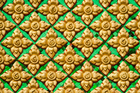 Thai art of wallの写真素材