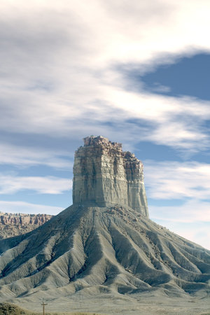 Mesa style rock outcropping in arizona