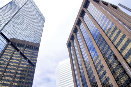 Downtown city buildings and modern corporate architecture の写真素材