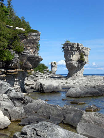 Flowerpot rock formationsの写真素材