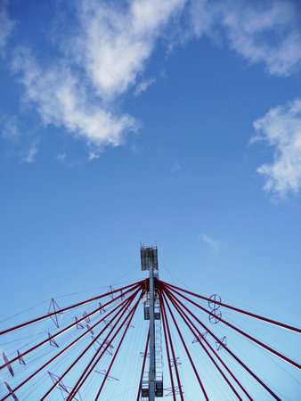 Feed mill tower abstractの写真素材