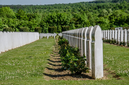 Muslim WW1 War Cemetery near Verdun, France. Douaumont Ossuary.