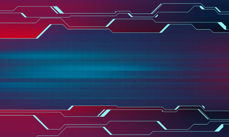 Abstract future, concept business technology futuristic blue virtual graphic touch screen user interface HUD with place for text banner の写真素材