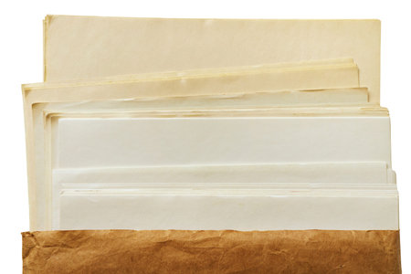 Mix of rustic paper textures. Old craft folder with few different sort of whritind and drawing...