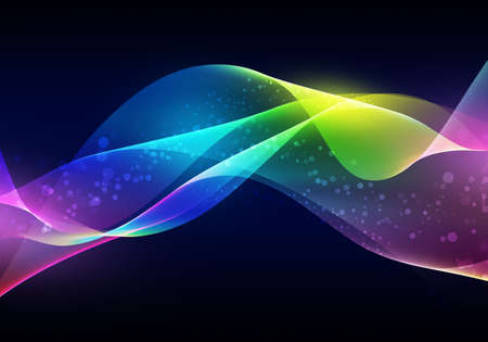 Rainbow colored abstract flow.の写真素材