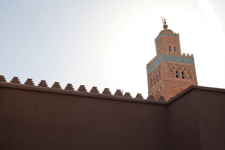 Koutoubia mosque in Marrakesh, Moroccoの写真素材