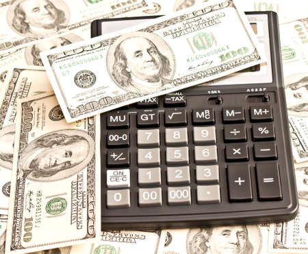 Business picture  money and calculatorの写真素材