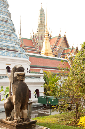 Wat Phra Kaew, Temple of the Emerald Buddha, Bangkok, Thailandのeditorial素材