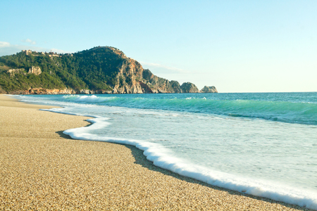 Cleopatra Beach (Kleopatra Beach) in Alanya, Turkeyのeditorial素材