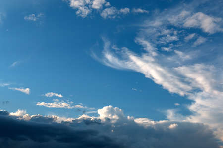 Dark storm clouds before the rain comeの写真素材