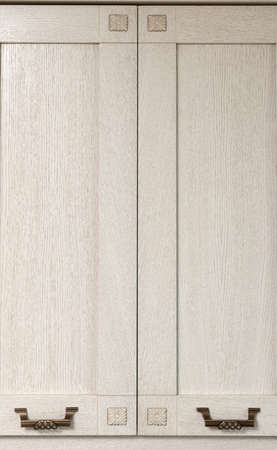 Cabinet drawers in the kitchenの写真素材