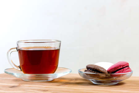 tasty colorful biscuits for teaの写真素材