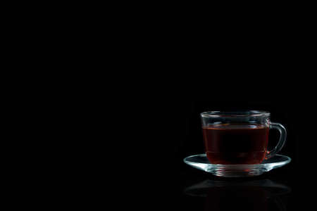 time to drink black tea in bagsの写真素材