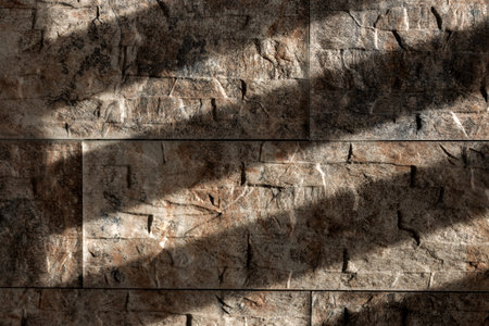 rays of the sun on the stone...の写真素材