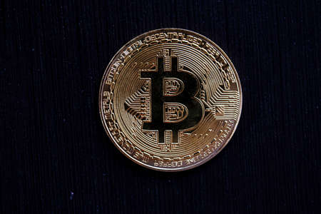 Bitcoin, crypto currency, electronic money . world economy.の写真素材