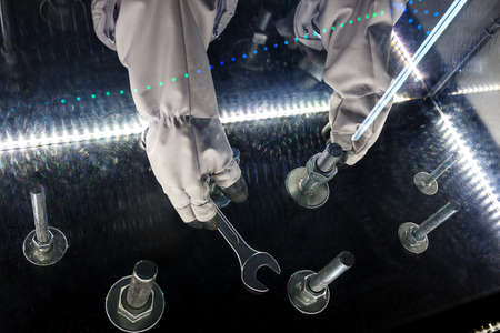 simulator for cosmonauts in spaceの写真素材