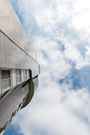 modern architecture. high-rise multi-storey building.