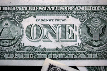 Stack of One Dollar Billsの写真素材