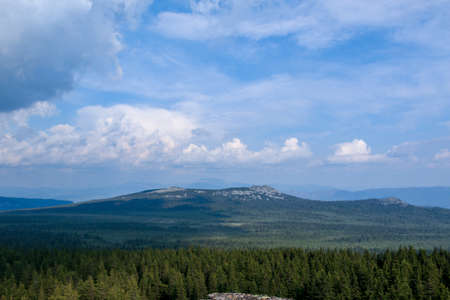 mountain landscape on a clear summer dayの写真素材