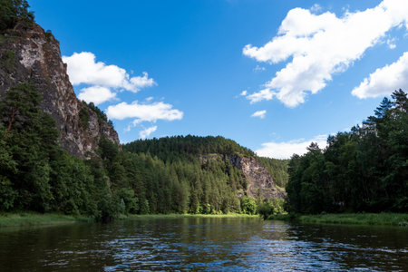 fantastic mountain landscape on a clear summer day