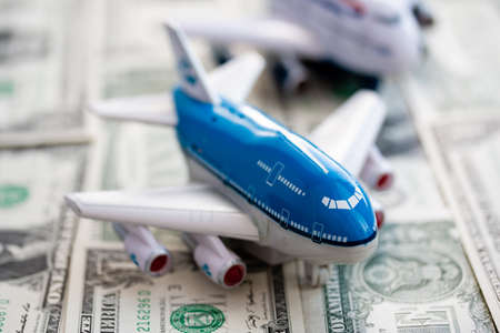 air transportation are economy and business classの写真素材