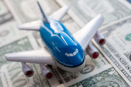 air transportation are economy and business classの写真素材