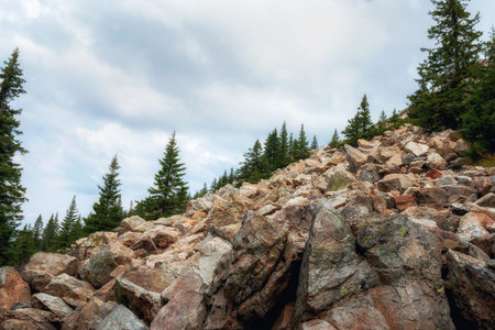 mountain landscape on a clear summer day
