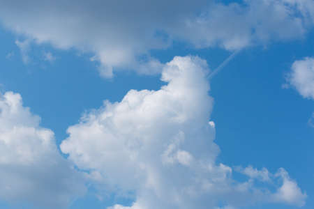 white clouds in the blue sky during the dayの写真素材