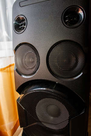 exterior details of a speaker design close-upの写真素材