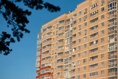 multi-storey residential building a place where many people live in the city