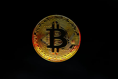 bitcoin is the digital money of the futureの写真素材