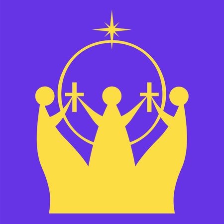 illustration three kings day religious symbol christianityのイラスト素材