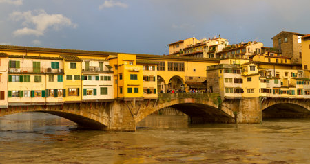 Ponte Vecchio, Florence, Italyの写真素材