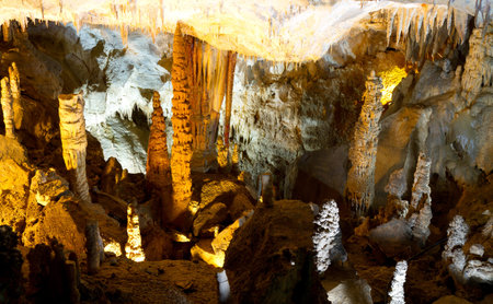 Formations inside the Gokgol Cave, Zonguldak, Turkey