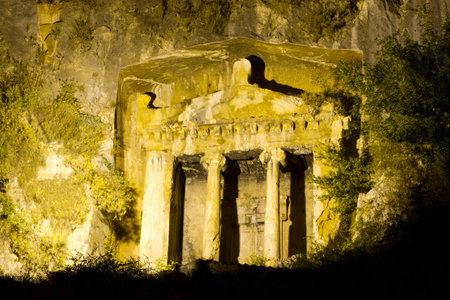 Tomb of Amyntas from Fethiyeのeditorial素材