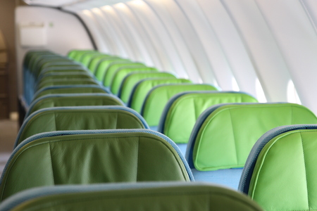 Inside of an Airplaneの写真素材