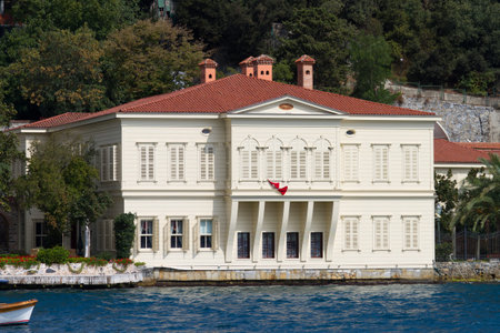 Building in Bosphorus Strait, Istanbulの写真素材