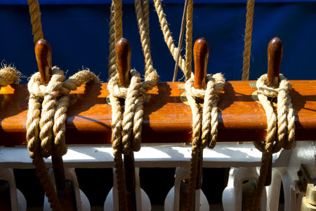 Ropes at a tall ship