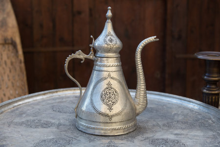Turkish Traditional Metal Pitcherの写真素材