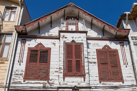 An Old Building in Heybeliada Island, Istanbulの写真素材