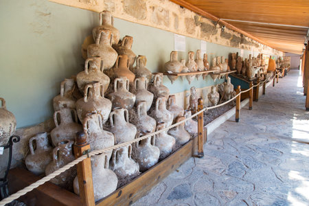 Amphoras in Bodrum Castle, Aegean Coast of Turkey