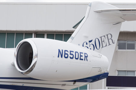 ISTANBUL, TURKEY - SEPTEMBER 27, 2014: Gulfstream G650 in Istanbul Airshow which held in Ataturk...