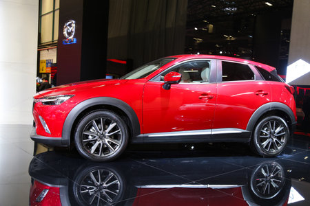 ISTANBUL, TURKEY - MAY 21, 2015: Mazda CX-3 in Istanbul Autoshow 2015のeditorial素材
